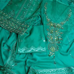 Jazmin Emerald Lawn Embroidered 3Pcs