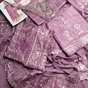 Baroque Mauve Lawn Embroidered 3Pcs