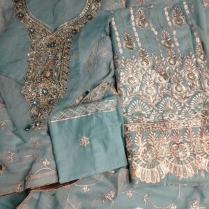 Serene Ferozi Lawn Embroidered 3Pcs