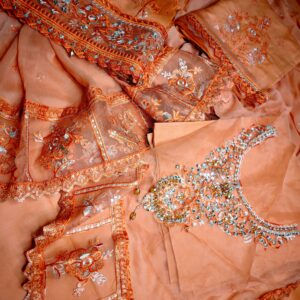 Baroque Rust Lawn Embroidered 3Pcs