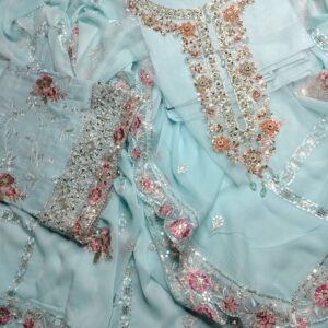 Gulal Light Blue Lawn Embroidered 3Pcs