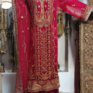 Gulaal Shocking Pink Soft Net 3pcs