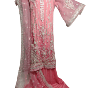 Gulaal Pink Organza 3pcs