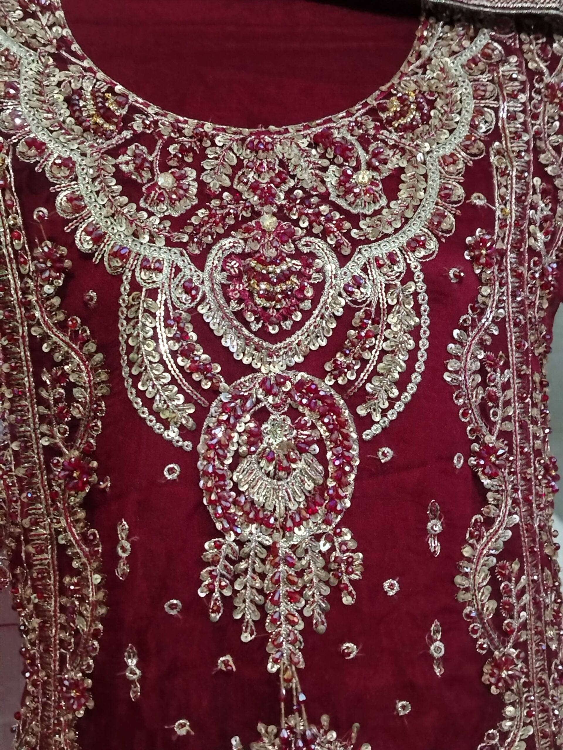 MariaB Wedding wear Party wear Mehroon Color