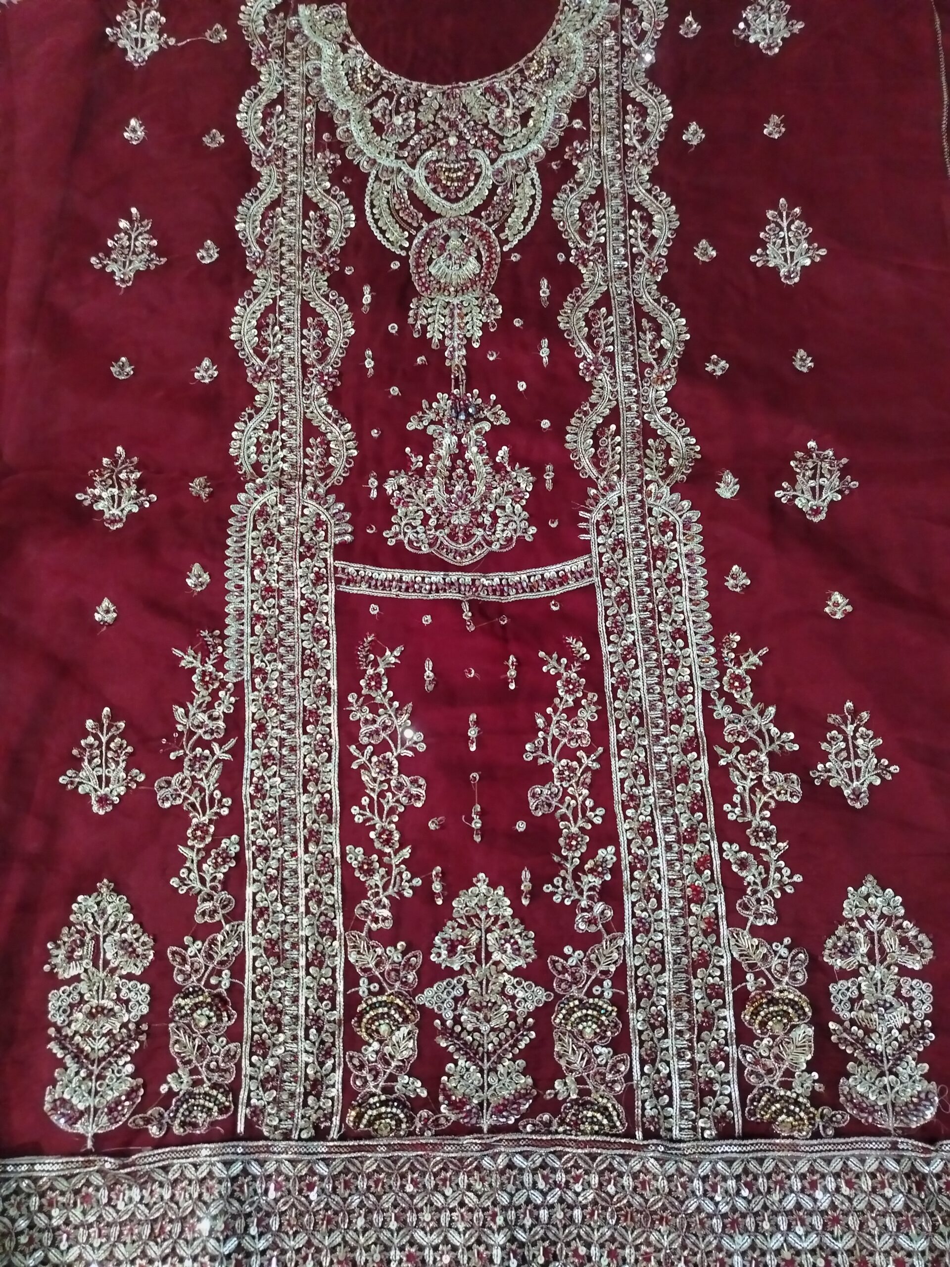 MariaB Wedding wear _Party wear Mehroon Color