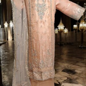 Asim Jofa Peach Sheesha Silk 3pcs