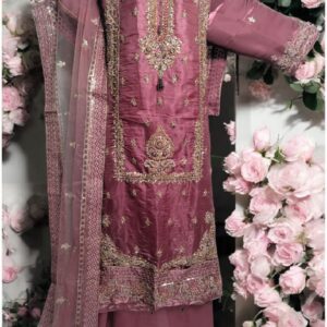 Maria.B Tea Pink Sheesha Silk 3pcs