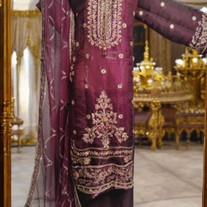 Maria.B Magenta Sheesha Silk 3pcs